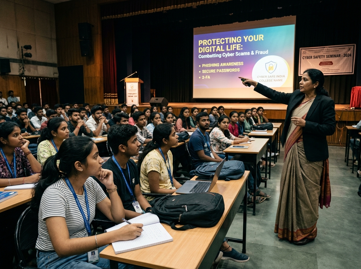 Cyber security and digital safety seminar for college students